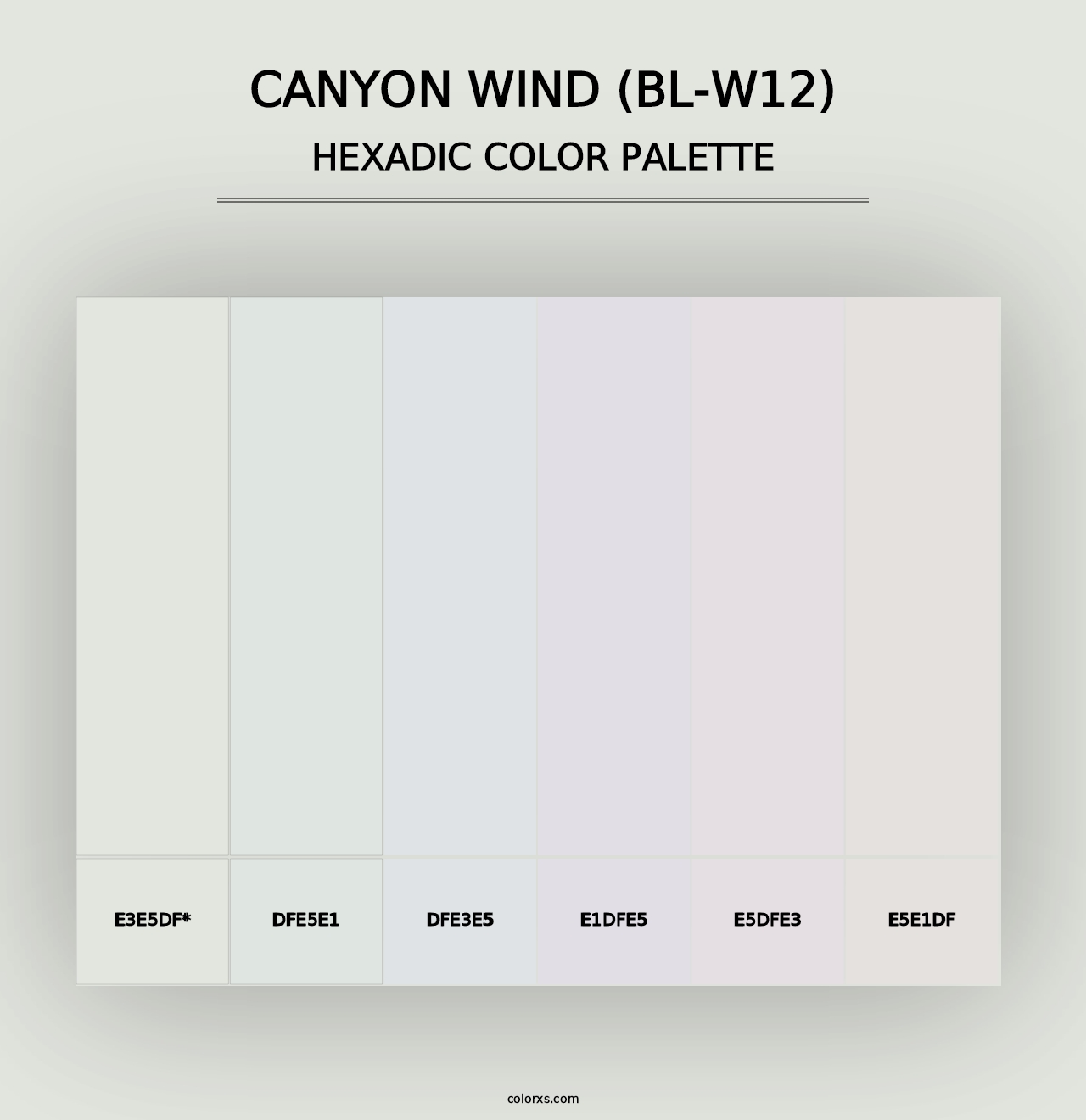 Canyon Wind (BL-W12) - Hexadic Color Palette