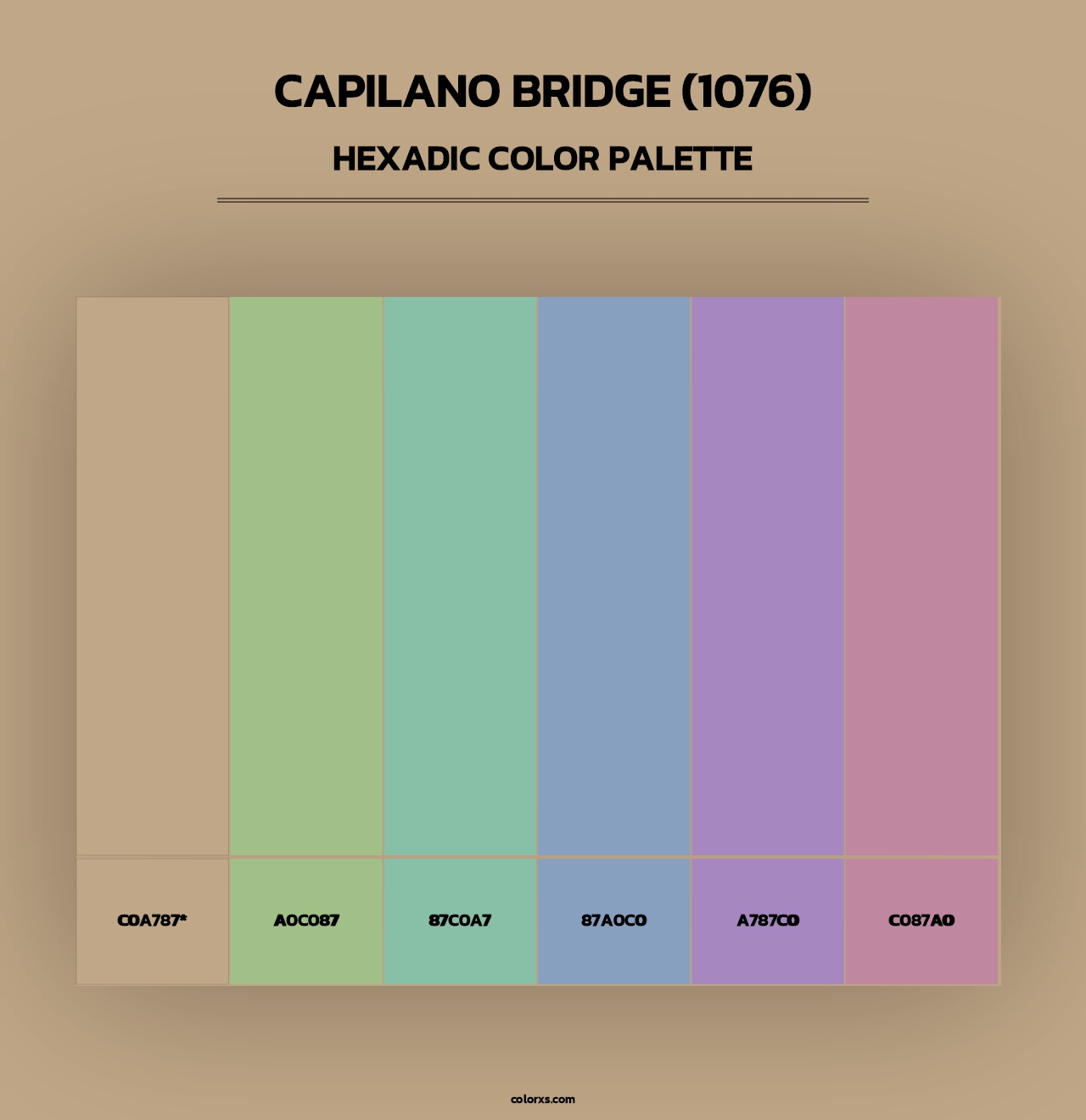 Capilano Bridge (1076) - Hexadic Color Palette