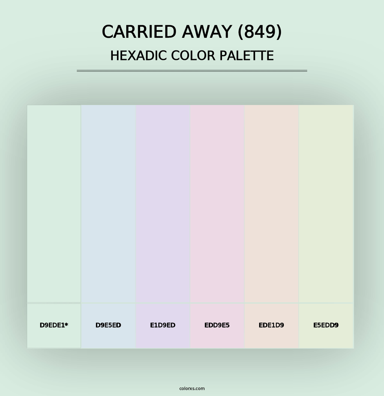 Carried Away (849) - Hexadic Color Palette