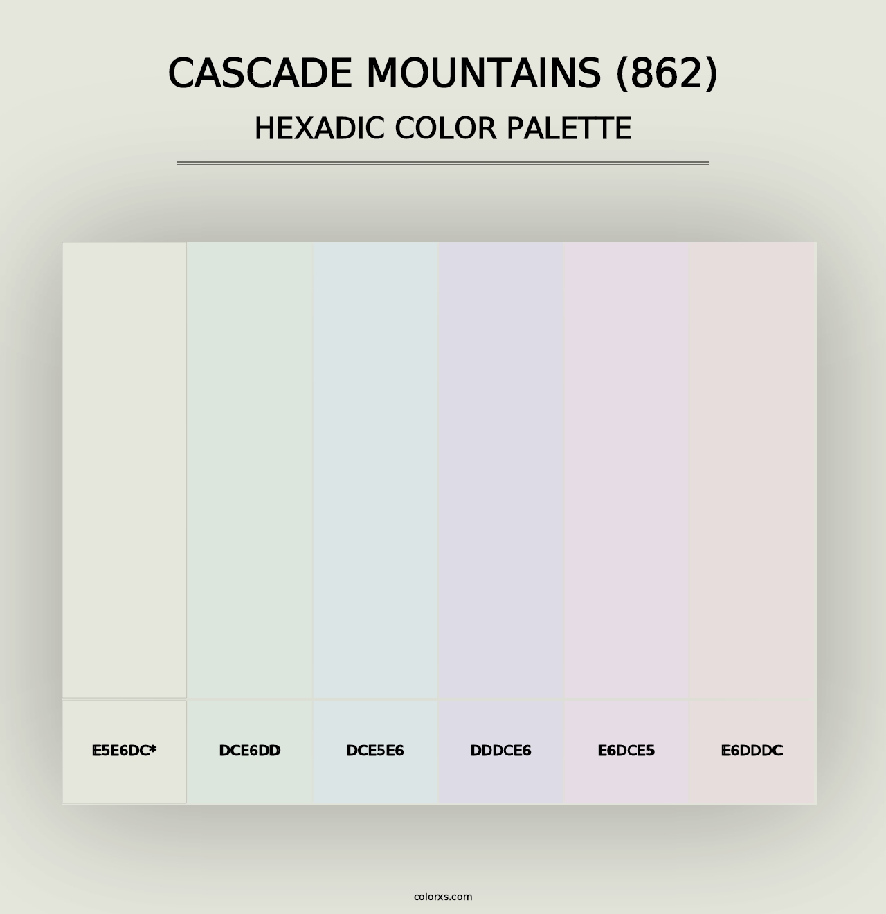 Cascade Mountains (862) - Hexadic Color Palette