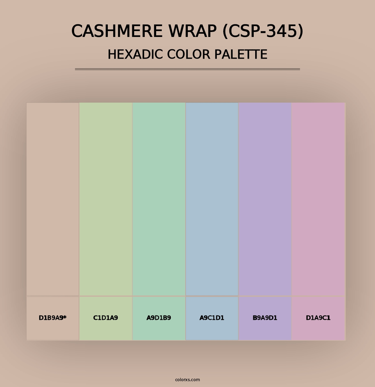 Cashmere Wrap (CSP-345) - Hexadic Color Palette