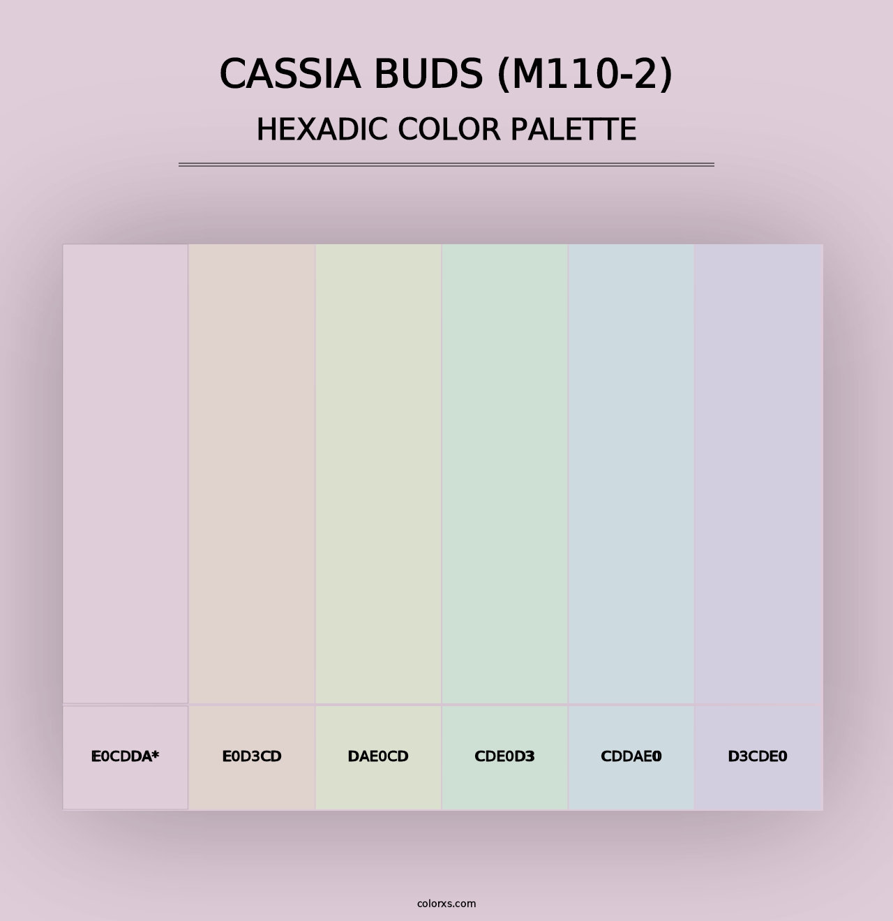 Cassia Buds (M110-2) - Hexadic Color Palette