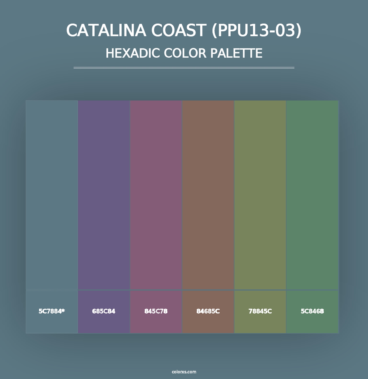 Catalina Coast (PPU13-03) - Hexadic Color Palette