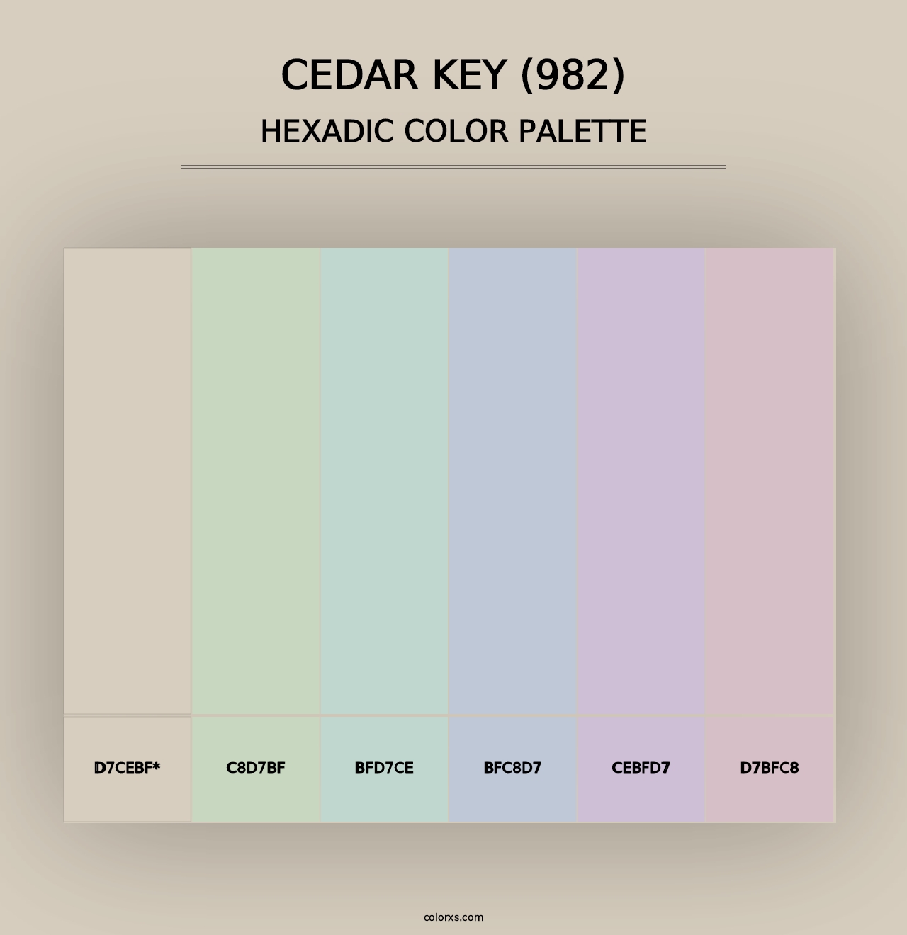 Cedar Key (982) - Hexadic Color Palette