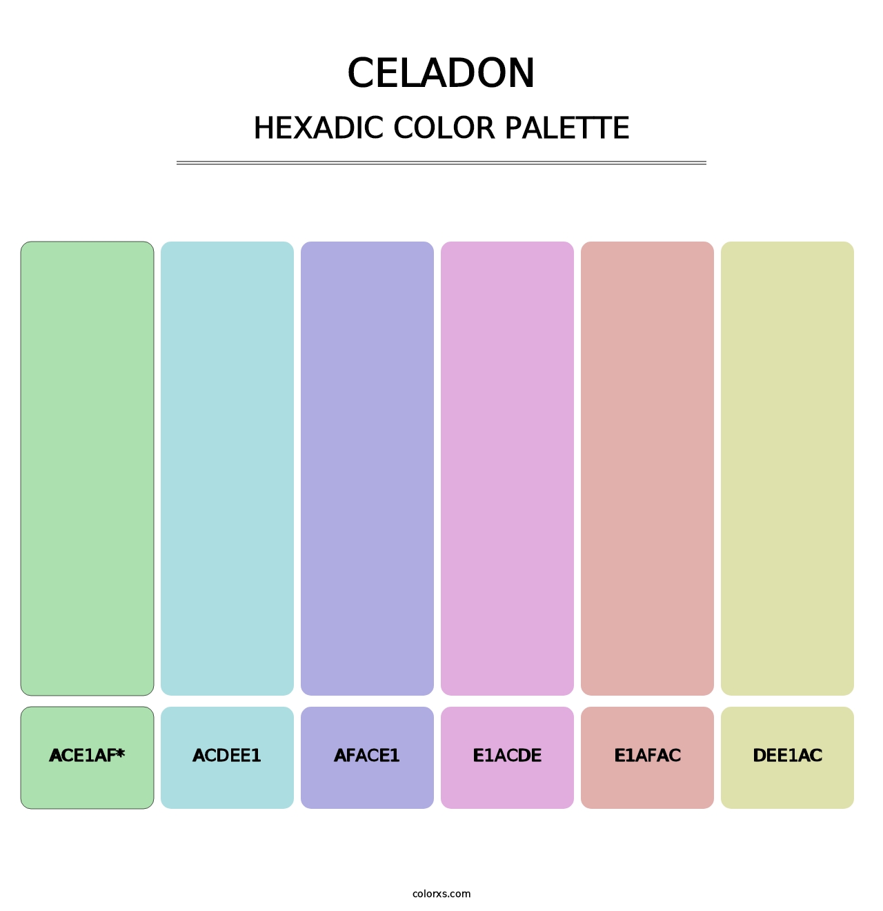 Celadon - Hexadic Color Palette