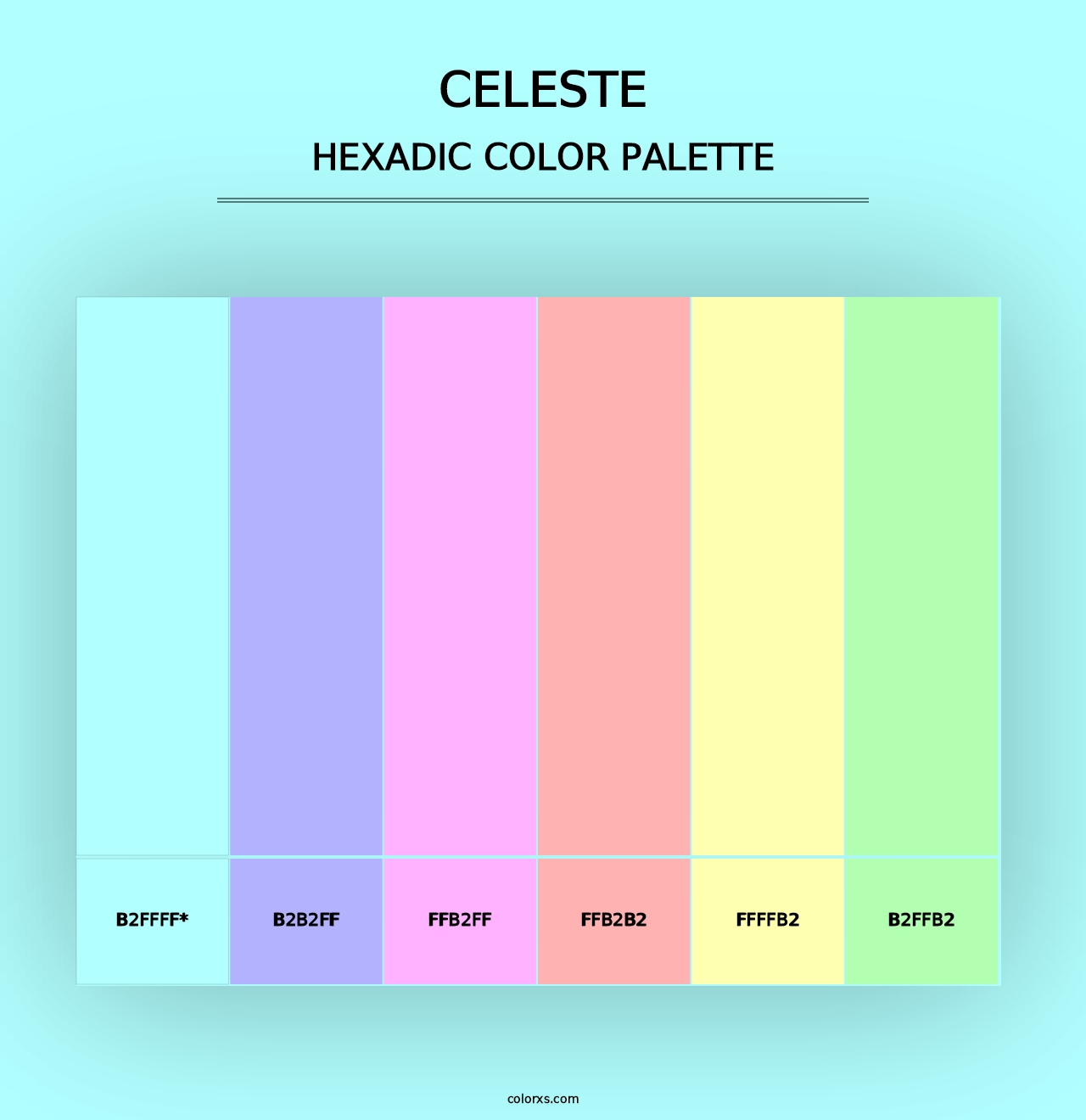 Celeste - Hexadic Color Palette