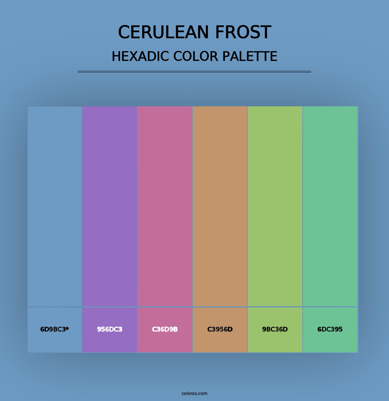 Cerulean Frost - Hexadic Color Palette