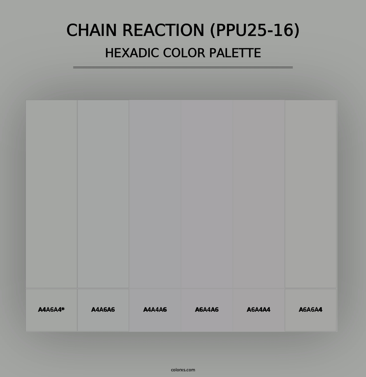 Chain Reaction (PPU25-16) - Hexadic Color Palette