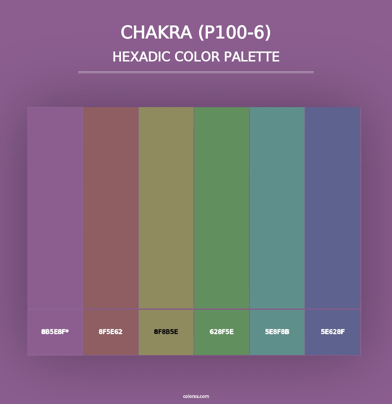 Chakra (P100-6) - Hexadic Color Palette