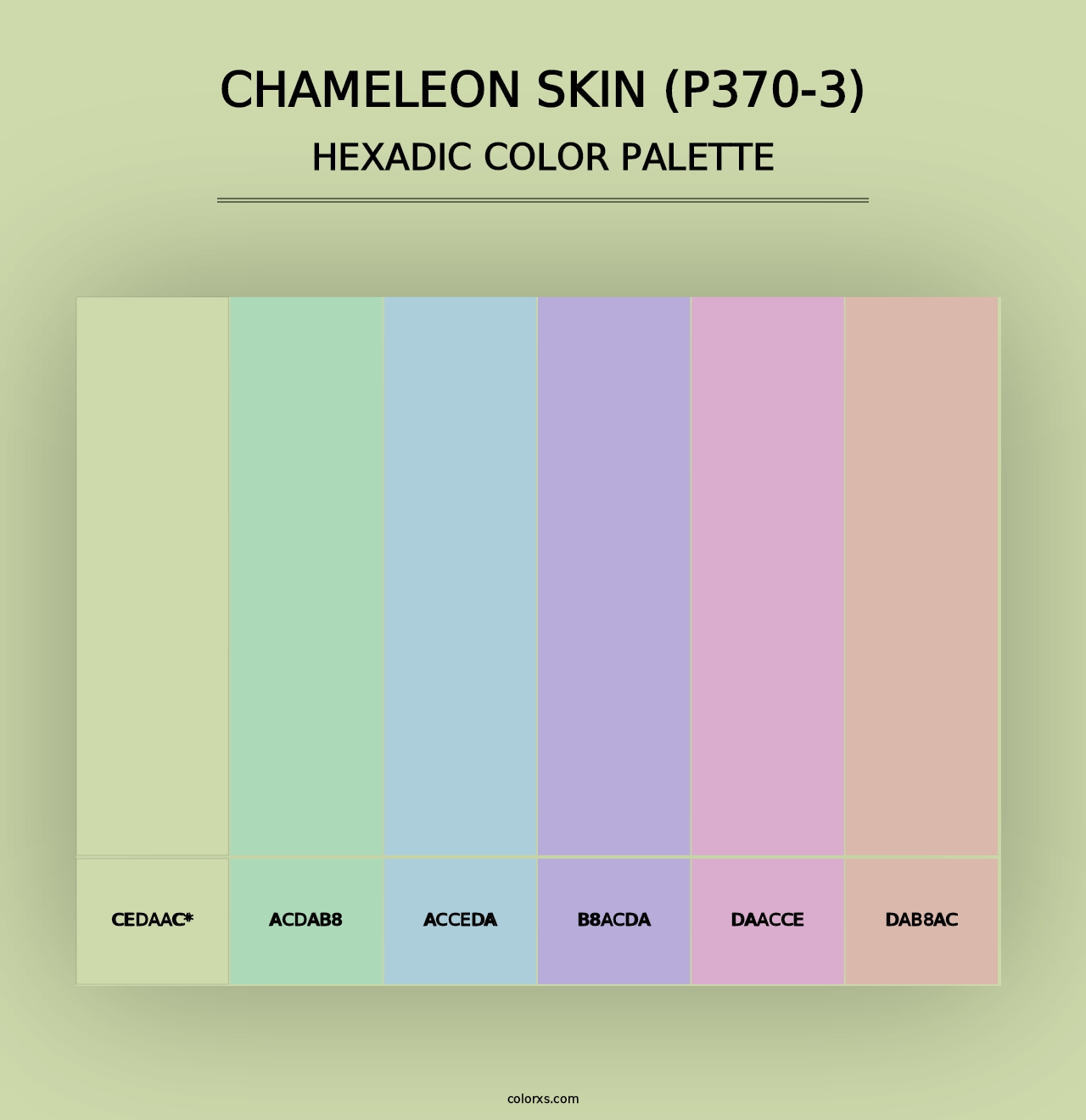 Chameleon Skin (P370-3) - Hexadic Color Palette