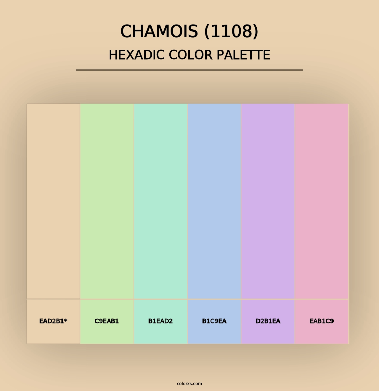 Chamois (1108) - Hexadic Color Palette