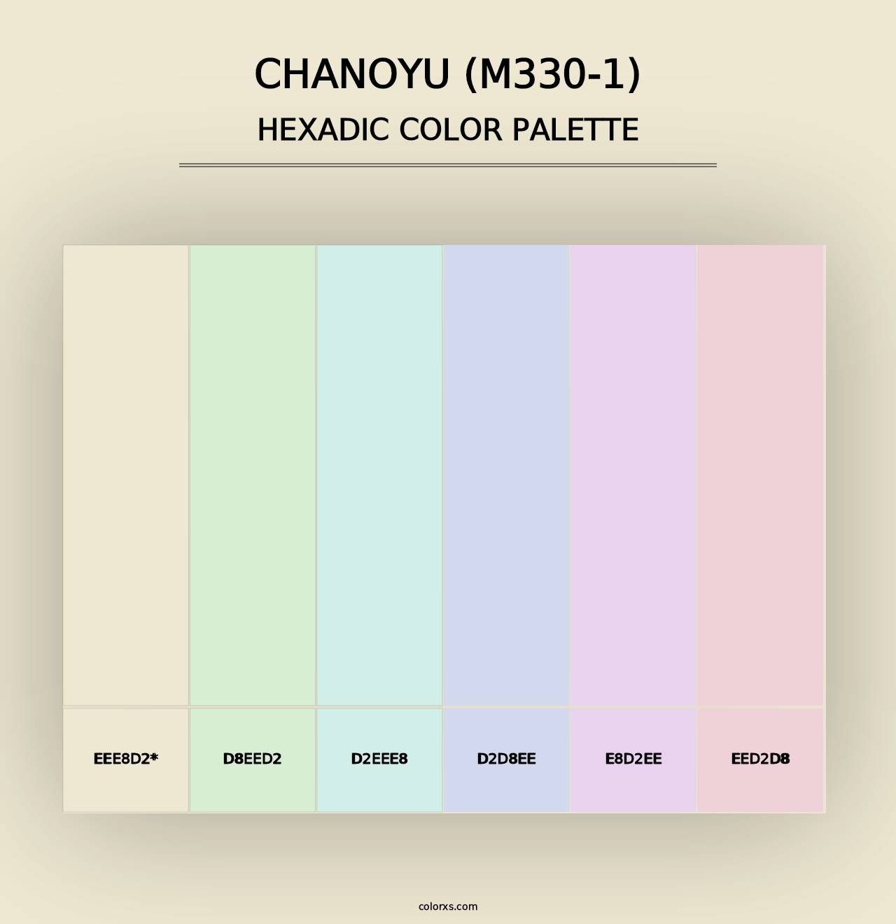 Chanoyu (M330-1) - Hexadic Color Palette