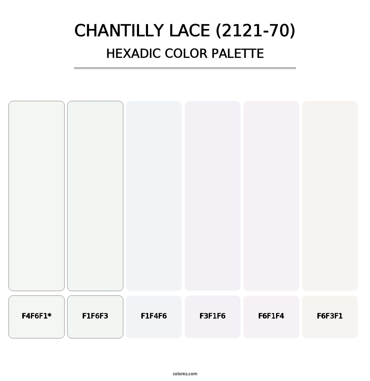 Chantilly Lace (2121-70) - Hexadic Color Palette