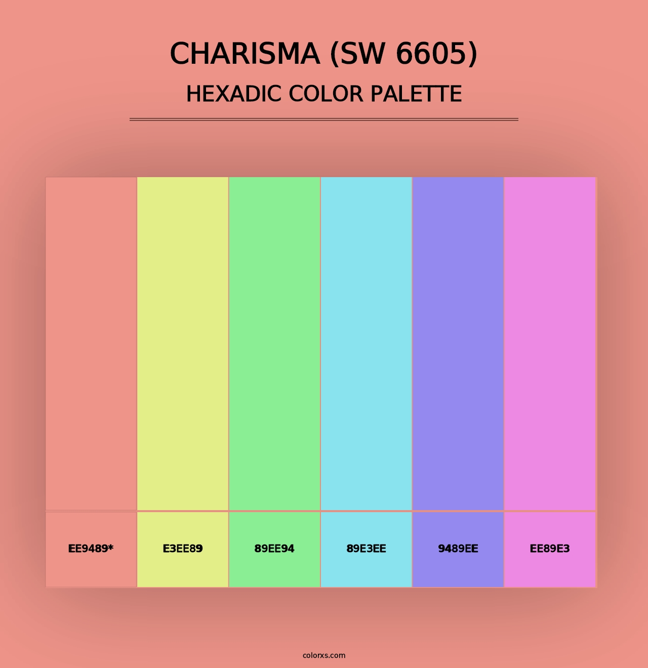 Charisma (SW 6605) - Hexadic Color Palette