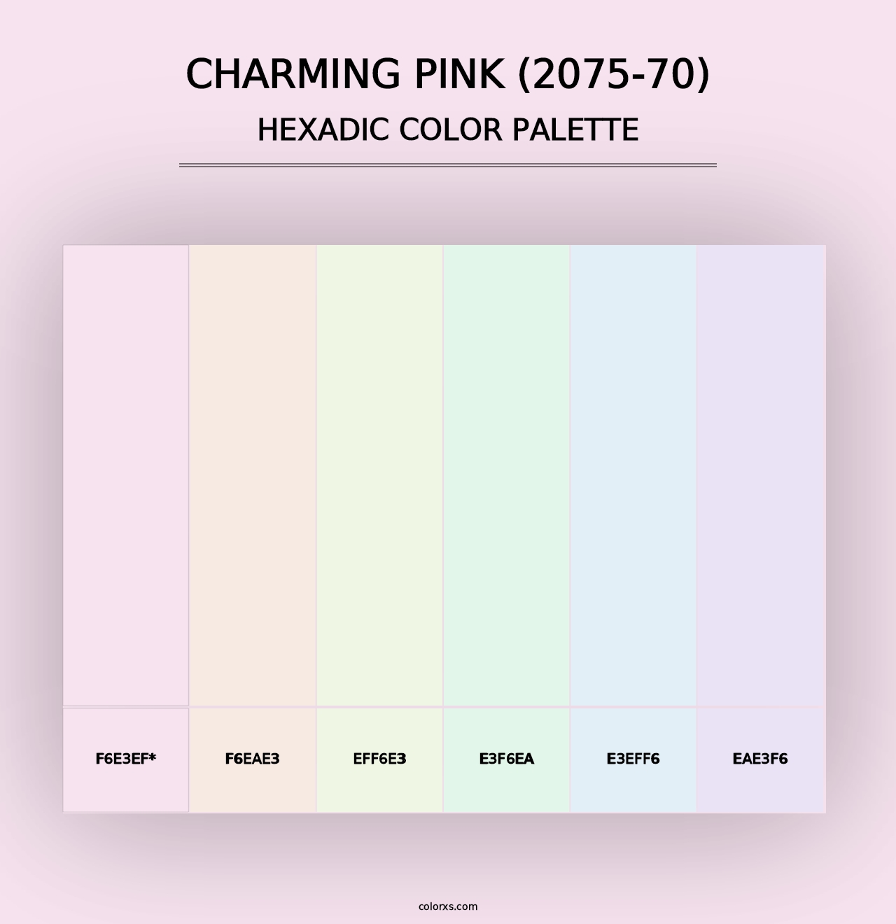 Charming Pink (2075-70) - Hexadic Color Palette