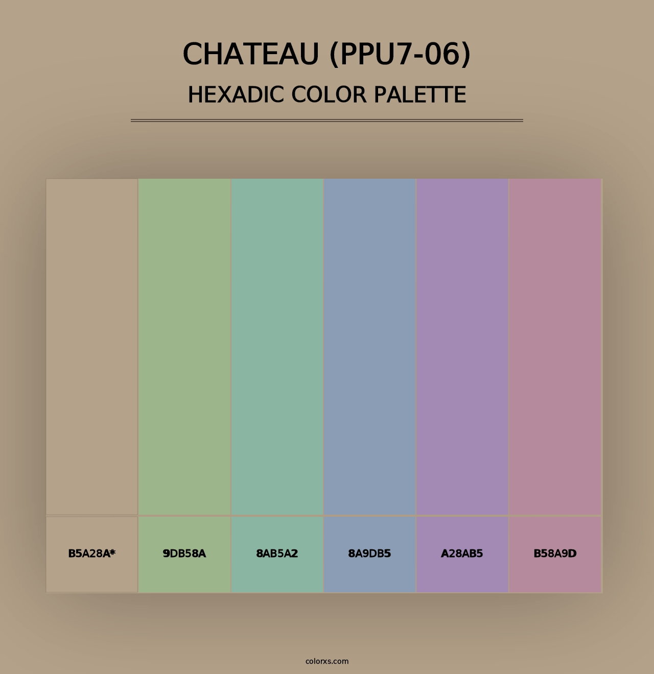 Chateau (PPU7-06) - Hexadic Color Palette