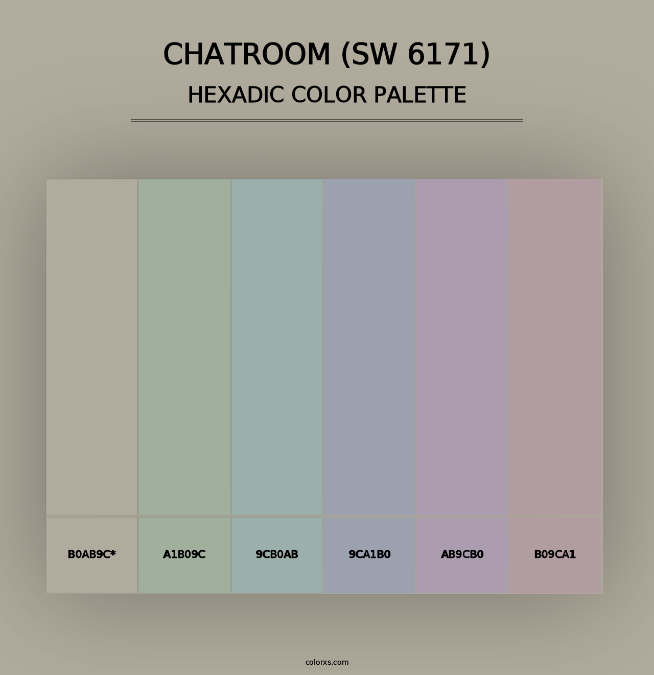 Chatroom (SW 6171) - Hexadic Color Palette