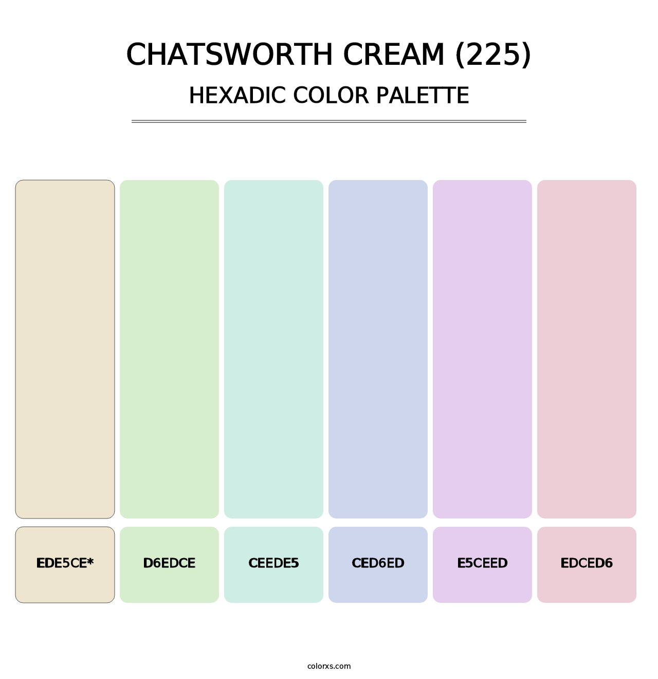 Chatsworth Cream (225) - Hexadic Color Palette