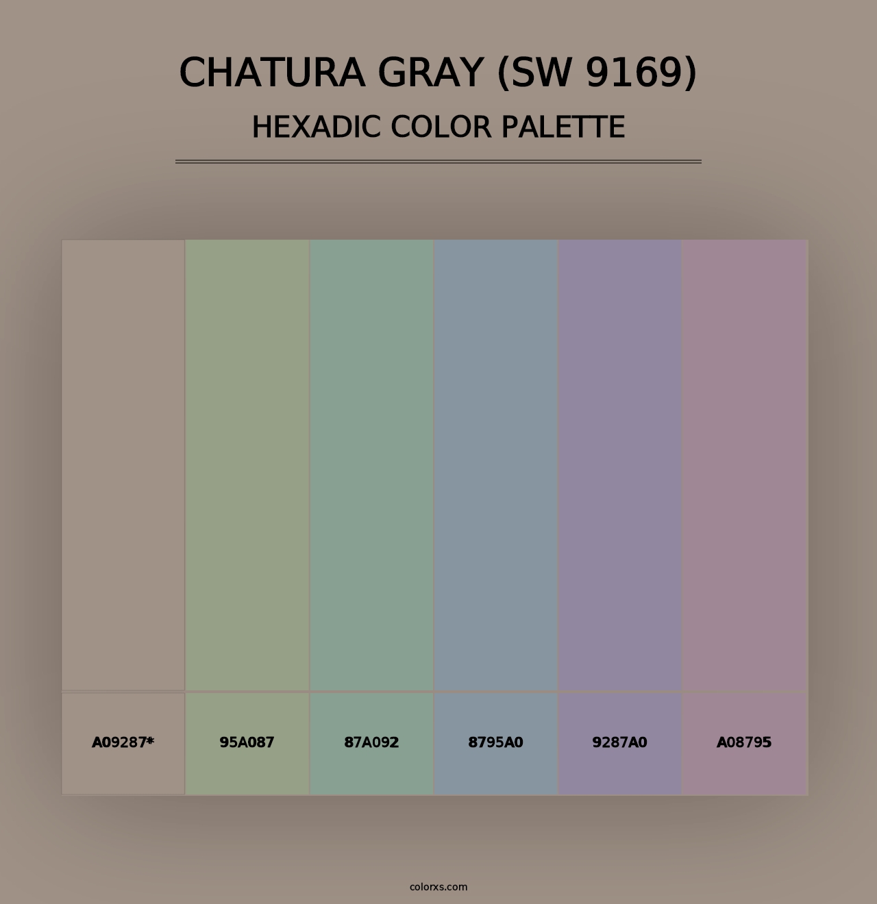 Chatura Gray (SW 9169) - Hexadic Color Palette