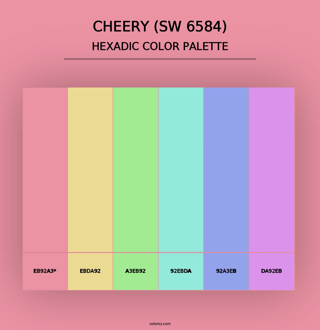 Cheery (SW 6584) - Hexadic Color Palette