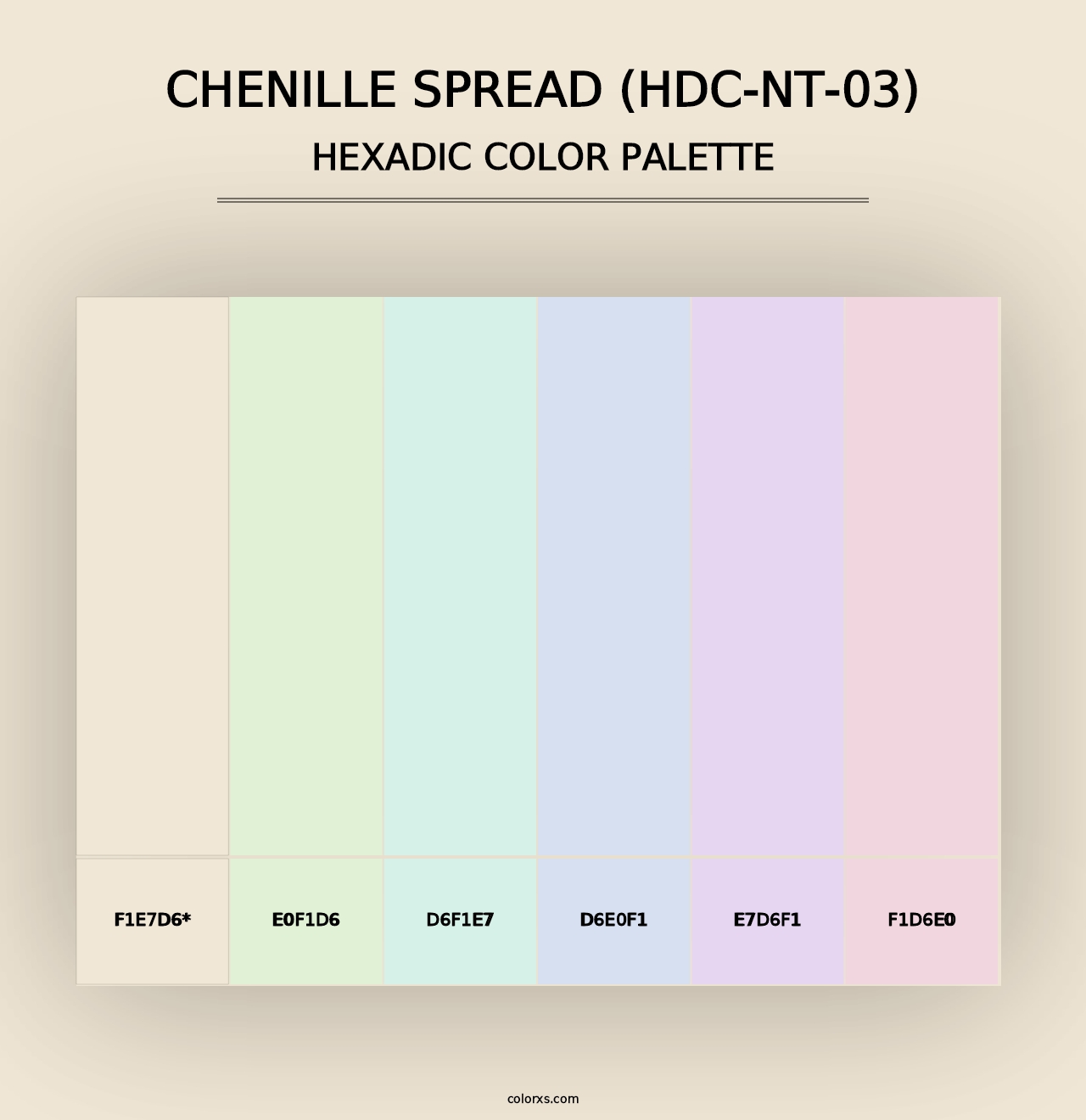 Chenille Spread (HDC-NT-03) - Hexadic Color Palette