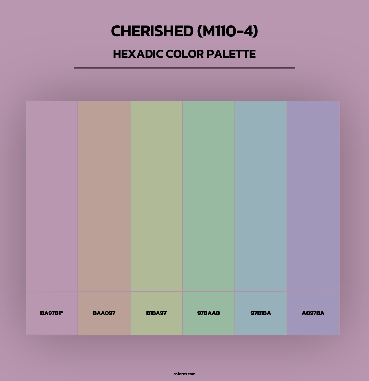 Cherished (M110-4) - Hexadic Color Palette