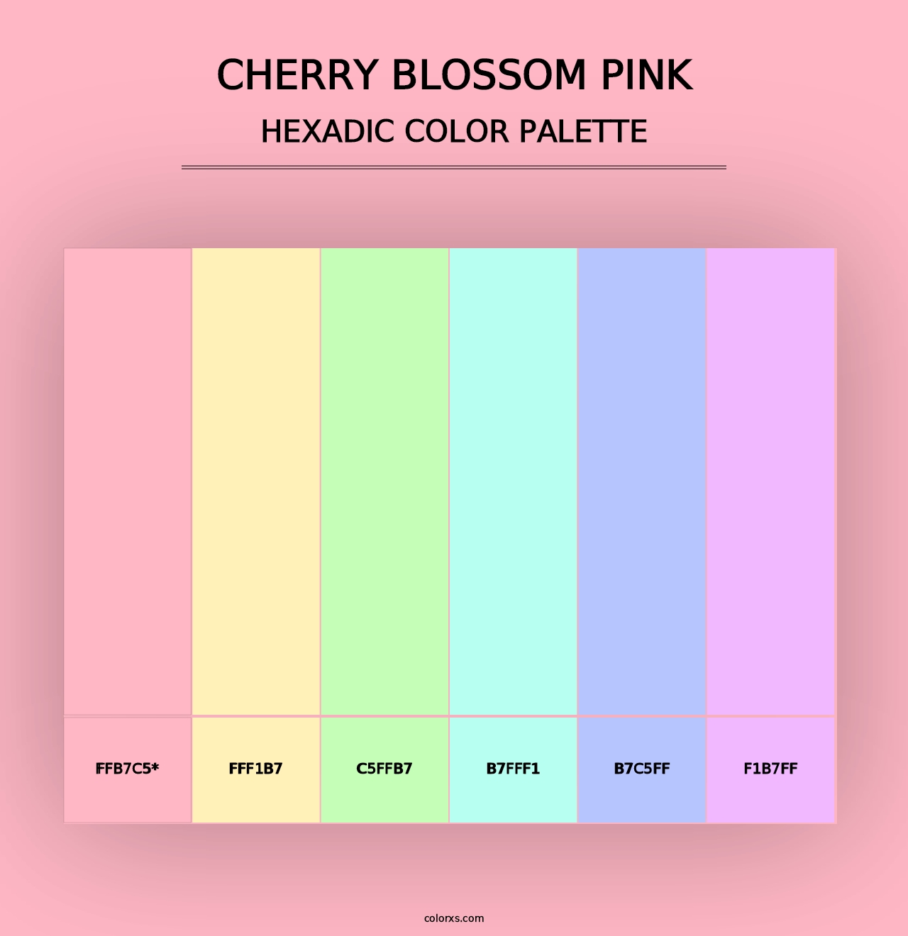 Cherry Blossom Pink - Hexadic Color Palette