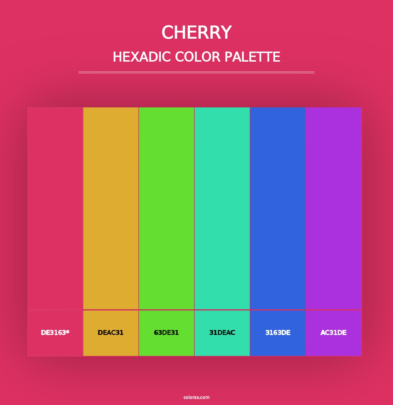 Cherry - Hexadic Color Palette