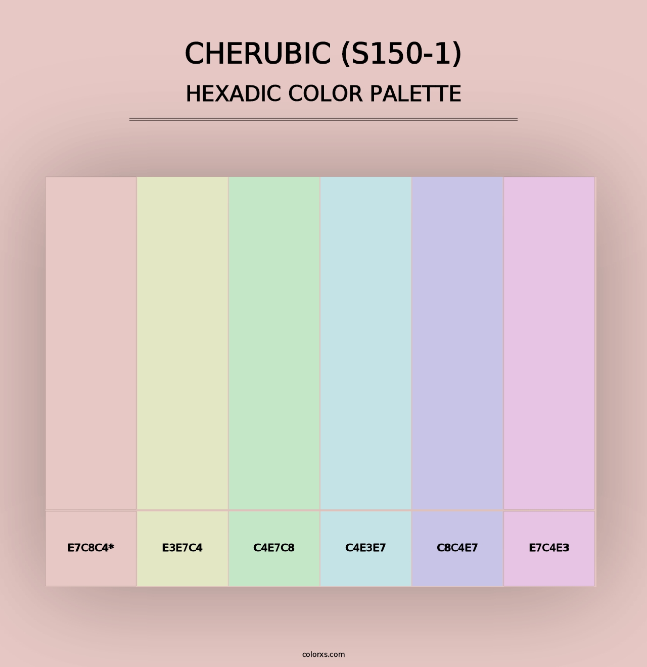 Cherubic (S150-1) - Hexadic Color Palette