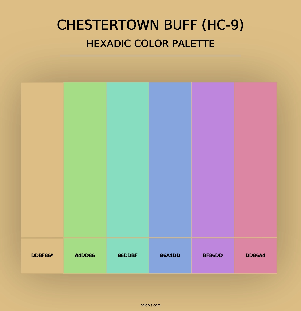 Chestertown Buff (HC-9) - Hexadic Color Palette