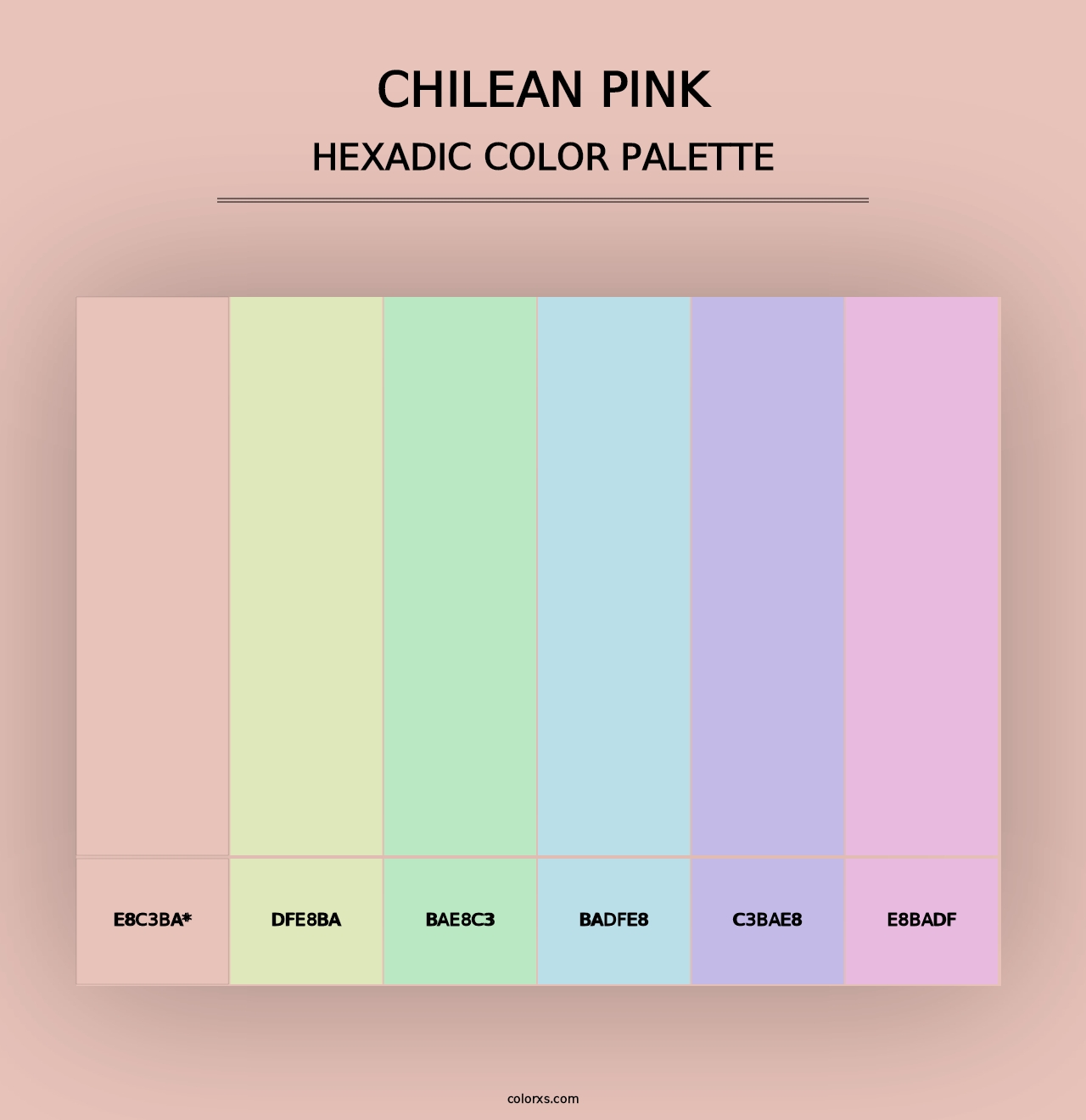 Chilean Pink - Hexadic Color Palette