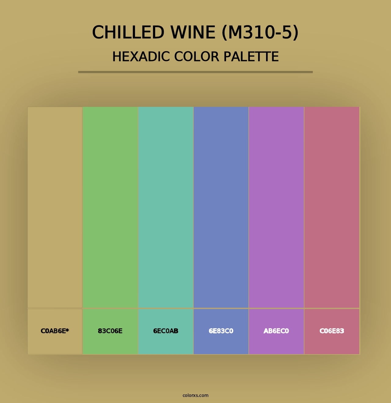 Chilled Wine (M310-5) - Hexadic Color Palette