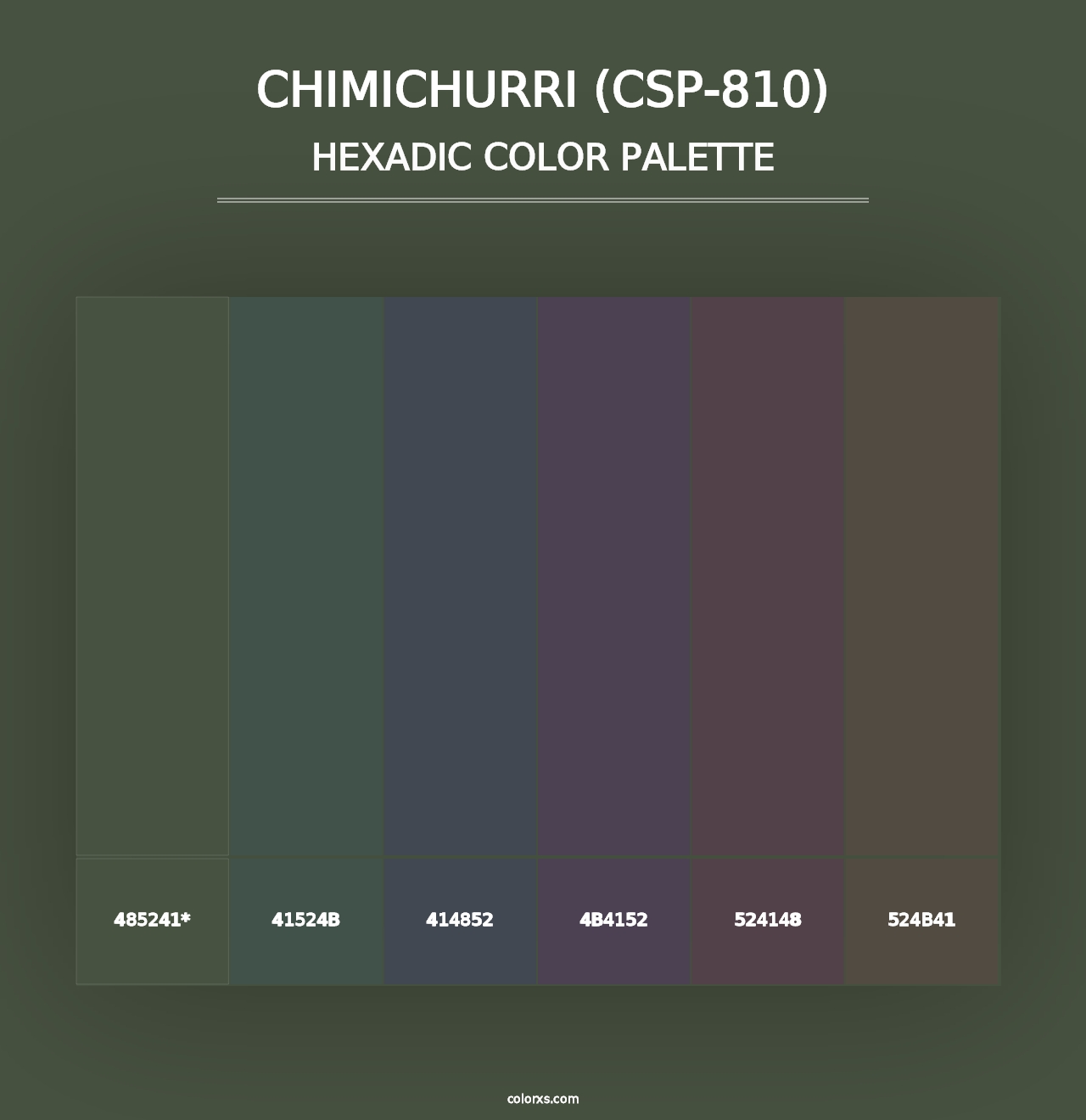 Chimichurri (CSP-810) - Hexadic Color Palette