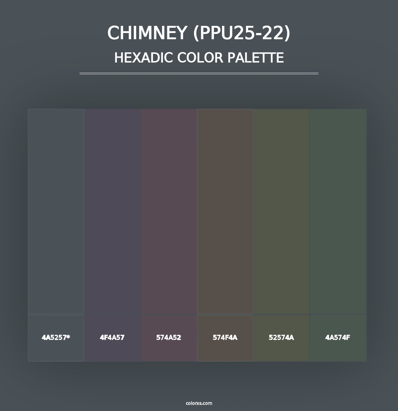 Chimney (PPU25-22) - Hexadic Color Palette