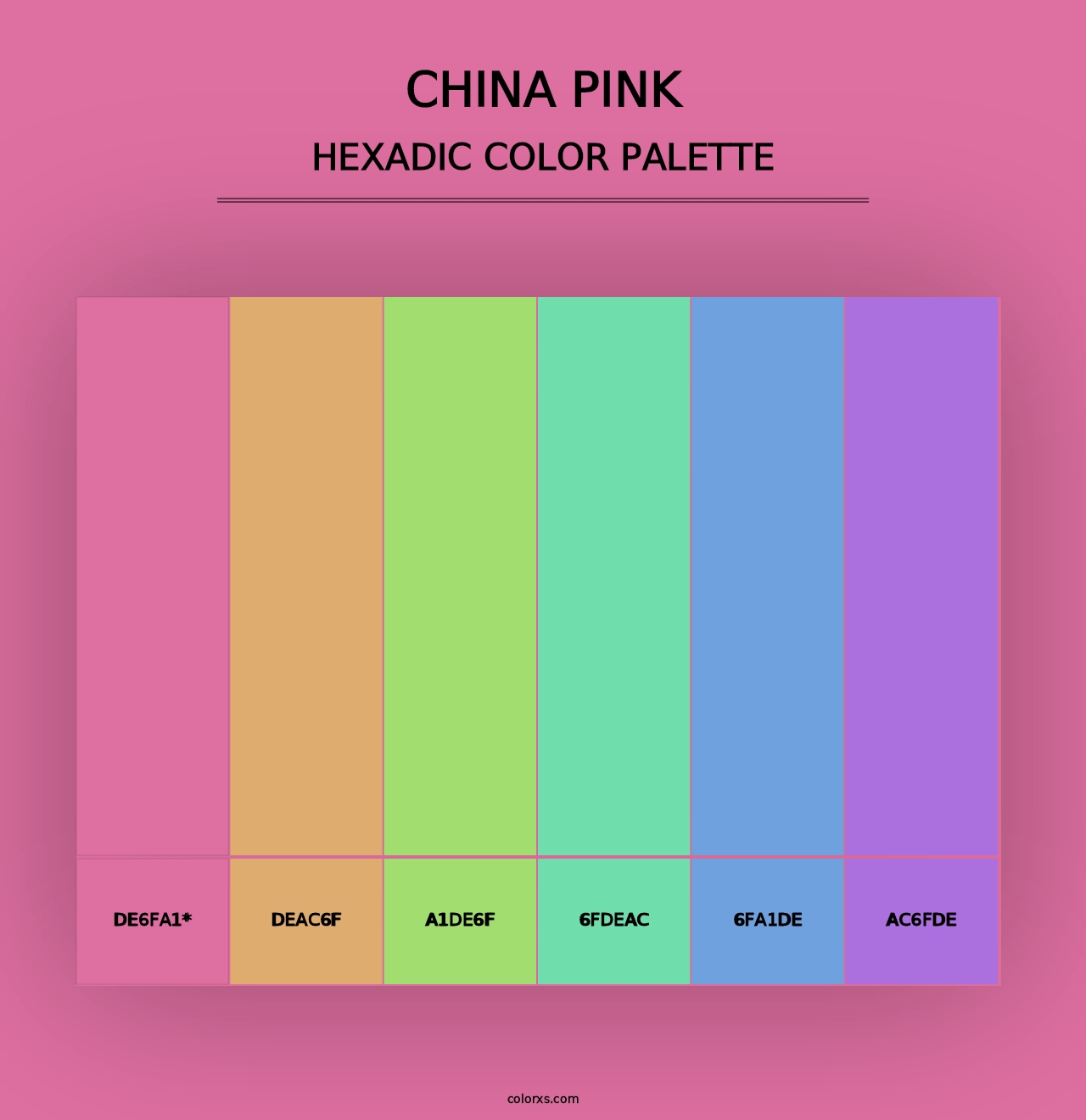 China Pink - Hexadic Color Palette