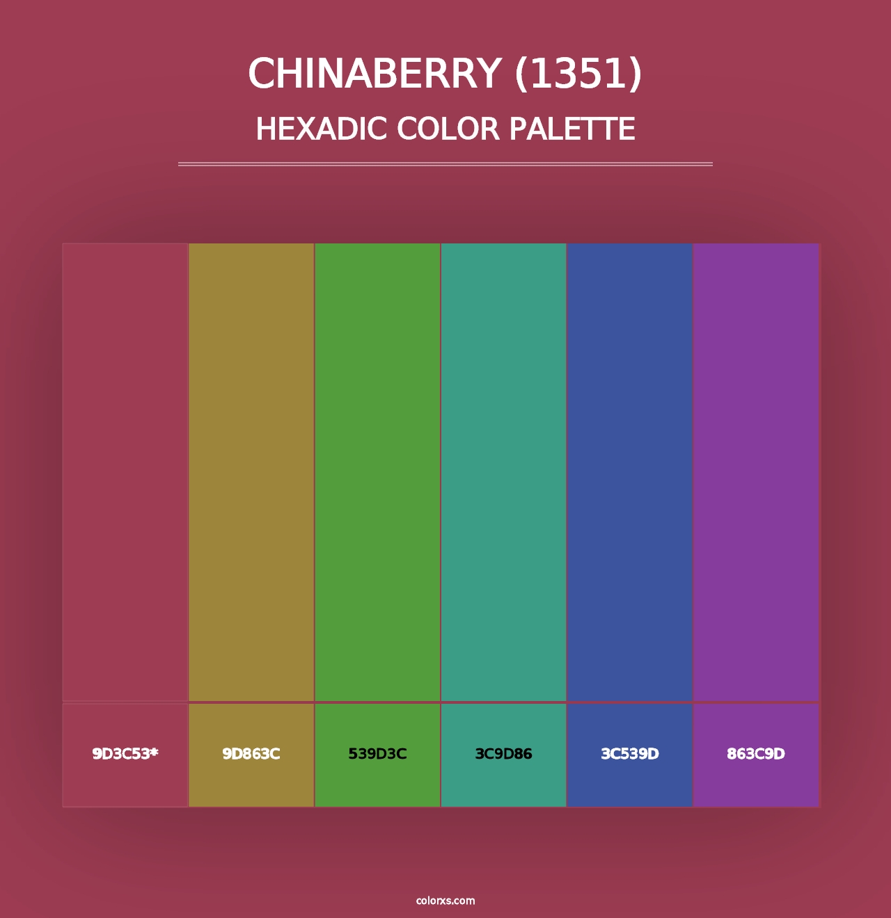 Chinaberry (1351) - Hexadic Color Palette