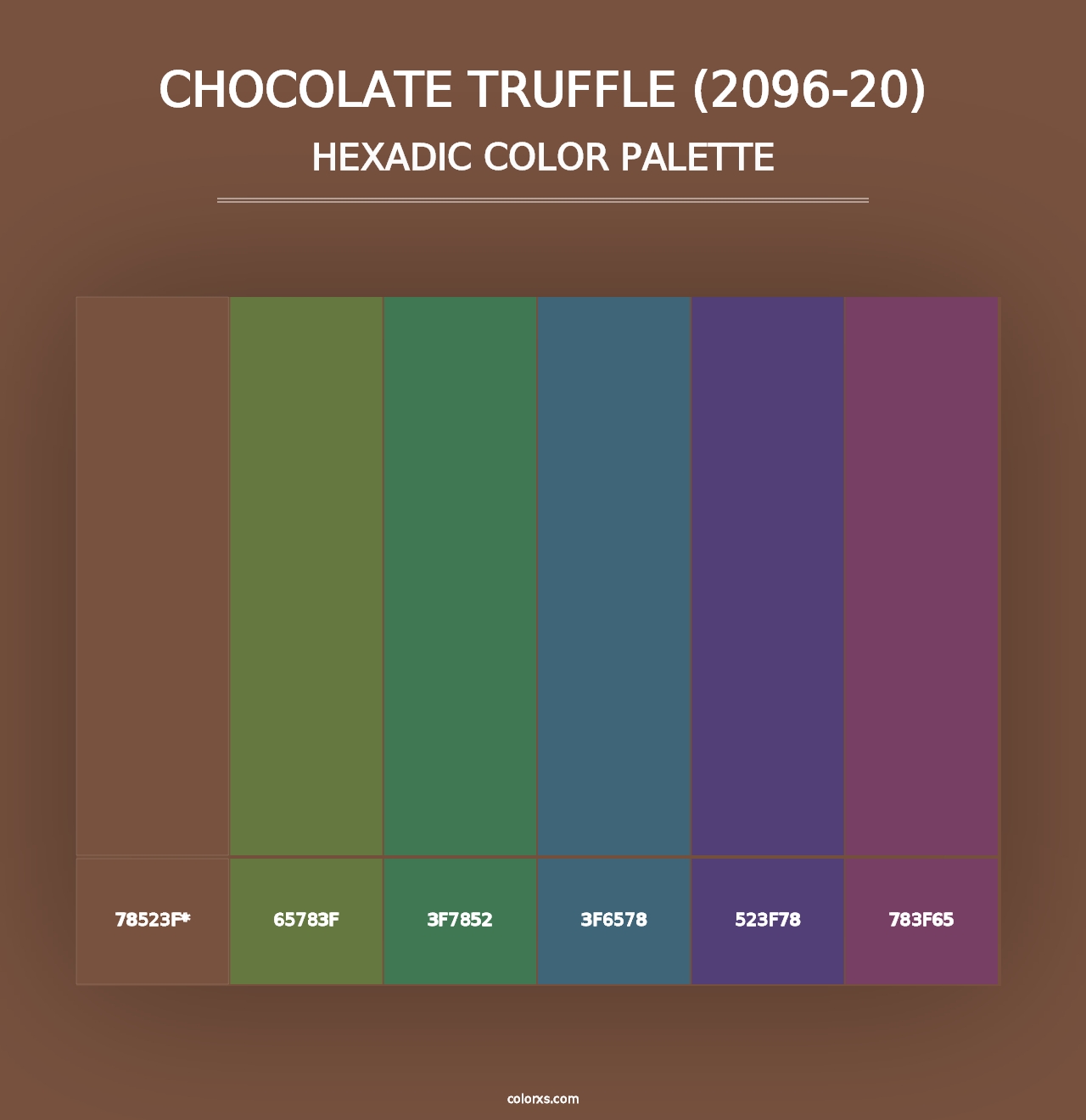 Chocolate Truffle (2096-20) - Hexadic Color Palette