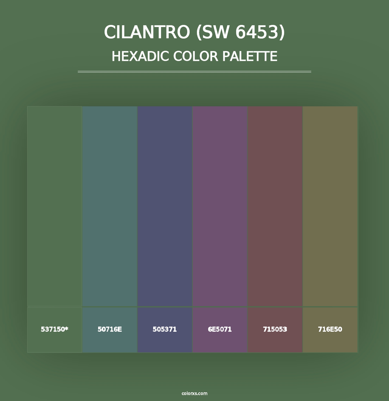 Cilantro (SW 6453) - Hexadic Color Palette