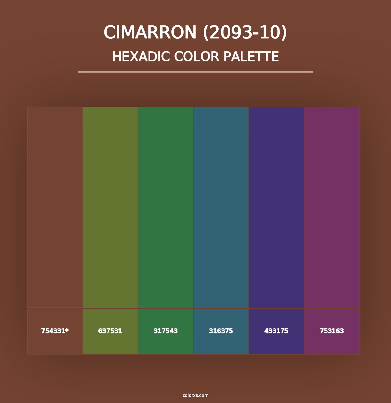 Cimarron (2093-10) - Hexadic Color Palette