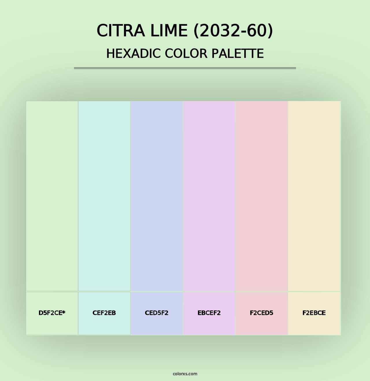 Citra Lime (2032-60) - Hexadic Color Palette