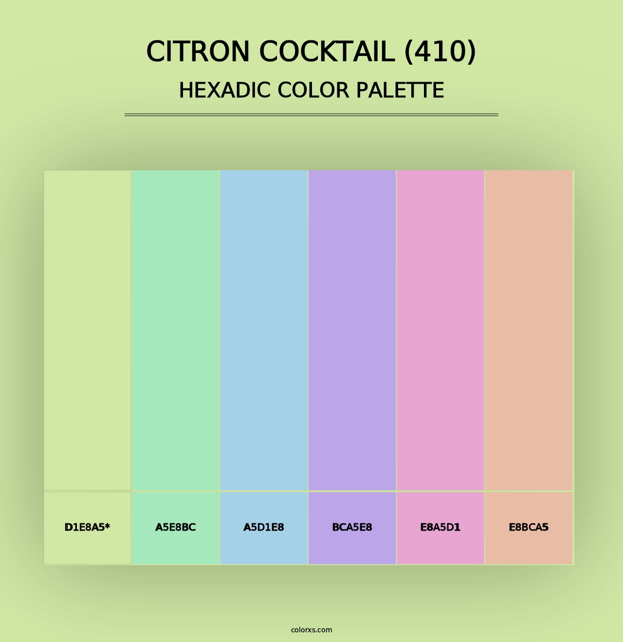 Citron Cocktail (410) - Hexadic Color Palette