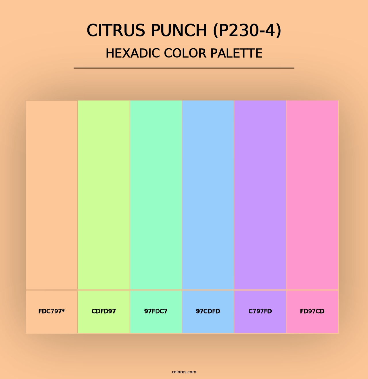 Citrus Punch (P230-4) - Hexadic Color Palette