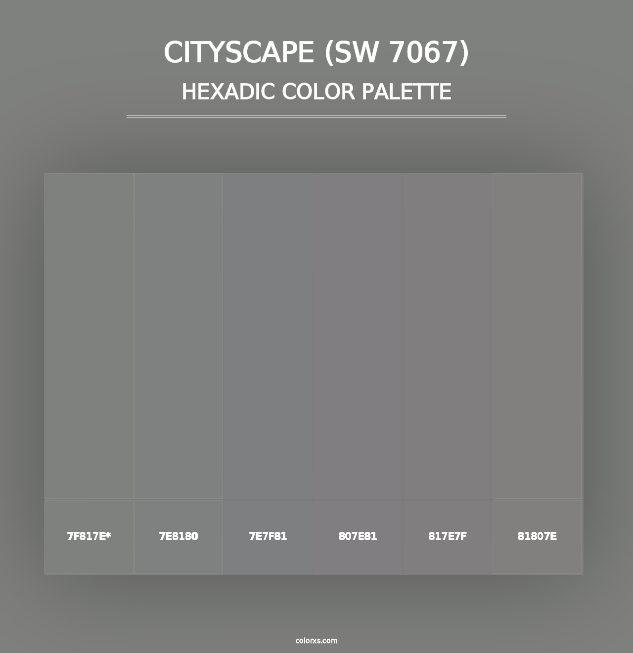 Cityscape (SW 7067) - Hexadic Color Palette