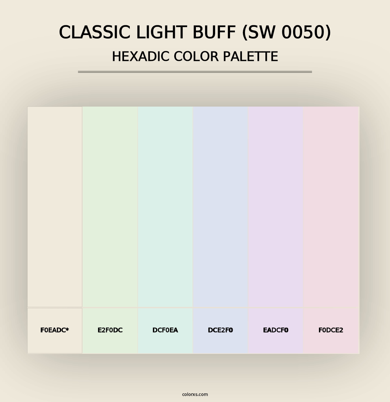 Classic Light Buff (SW 0050) - Hexadic Color Palette