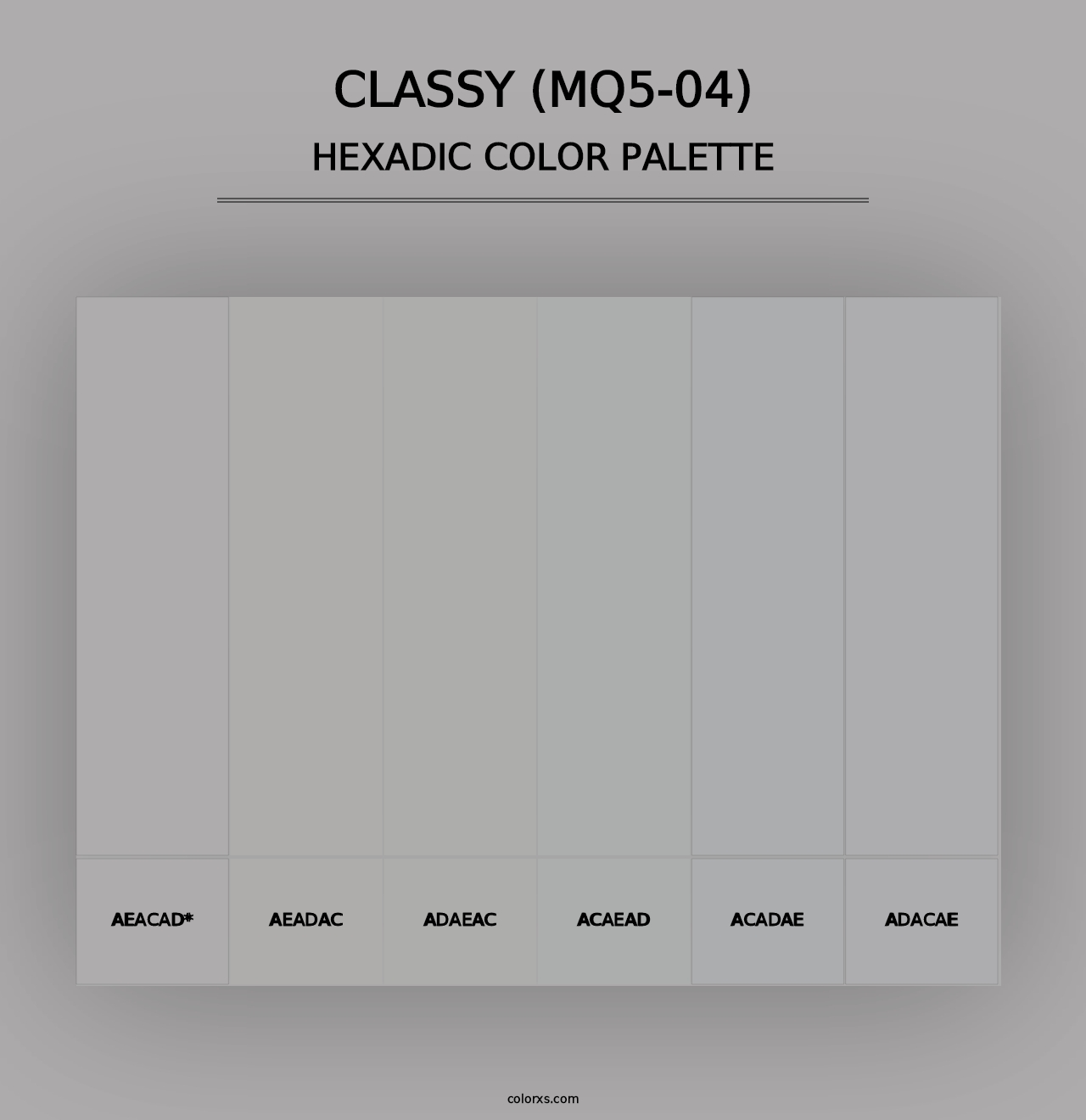 Classy (MQ5-04) - Hexadic Color Palette