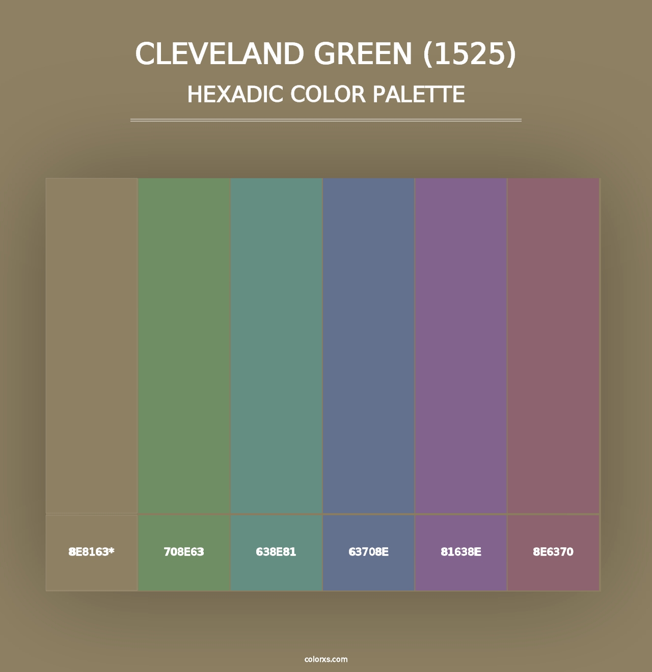 Cleveland Green (1525) - Hexadic Color Palette