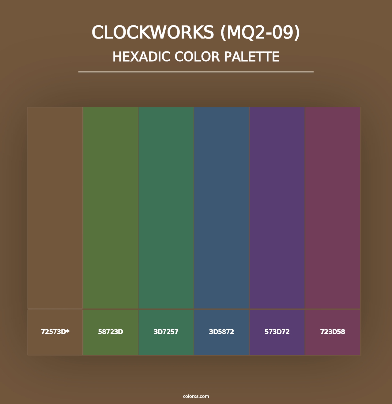 Clockworks (MQ2-09) - Hexadic Color Palette