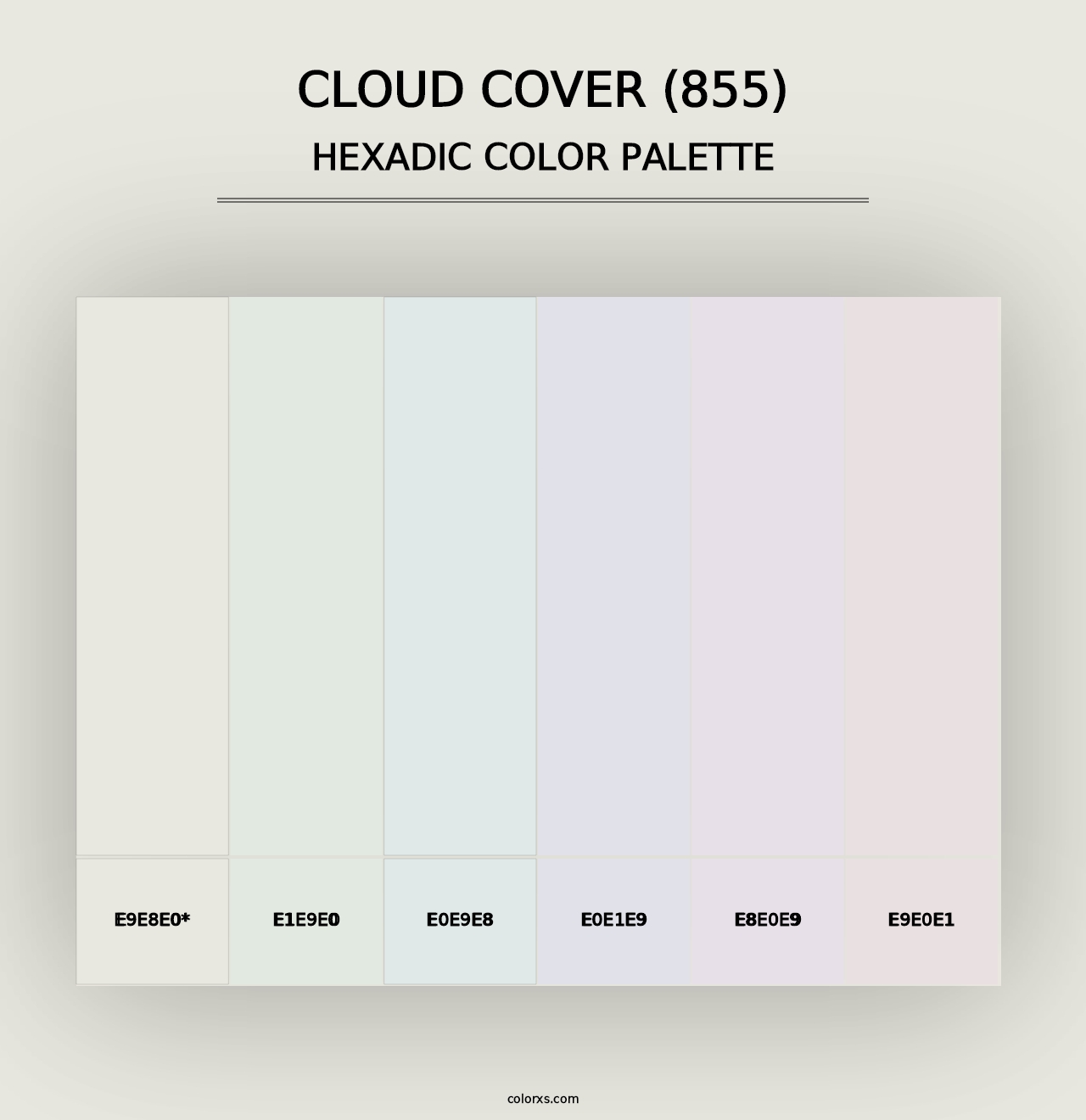 Cloud Cover (855) - Hexadic Color Palette