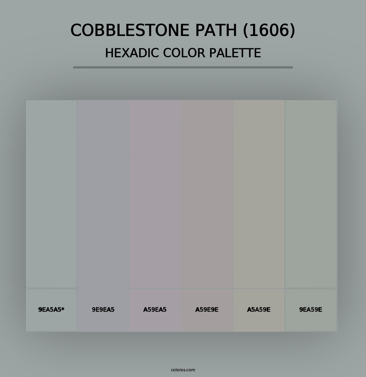 Cobblestone Path (1606) - Hexadic Color Palette