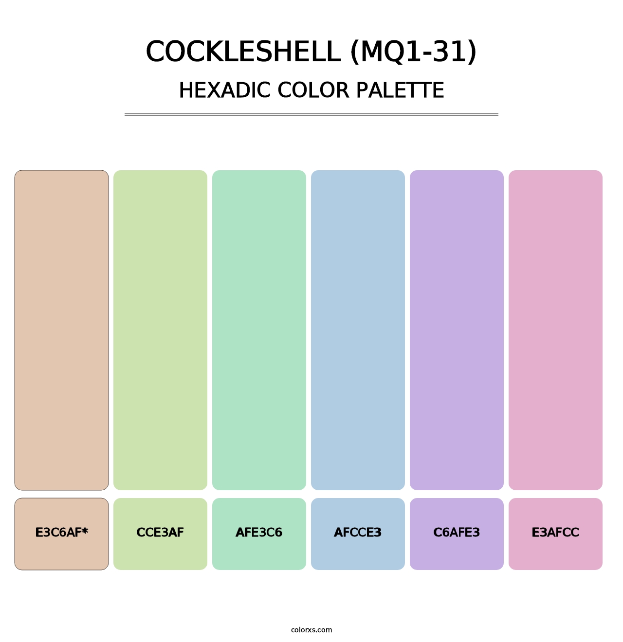 Cockleshell (MQ1-31) - Hexadic Color Palette